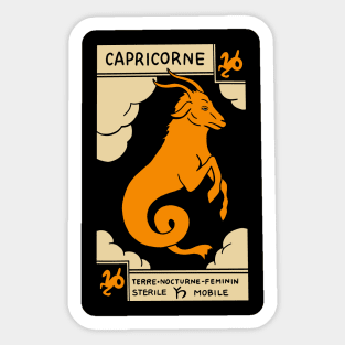 Capricorn Tarot Card - Muchery Vintage Tarot Deck Sticker